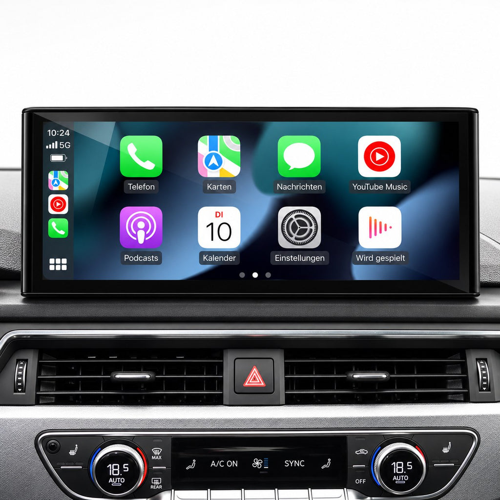 12,3 Zoll CarPlay Display im Audi A4 B9 / A5 – CarPlay-Startbildschirm