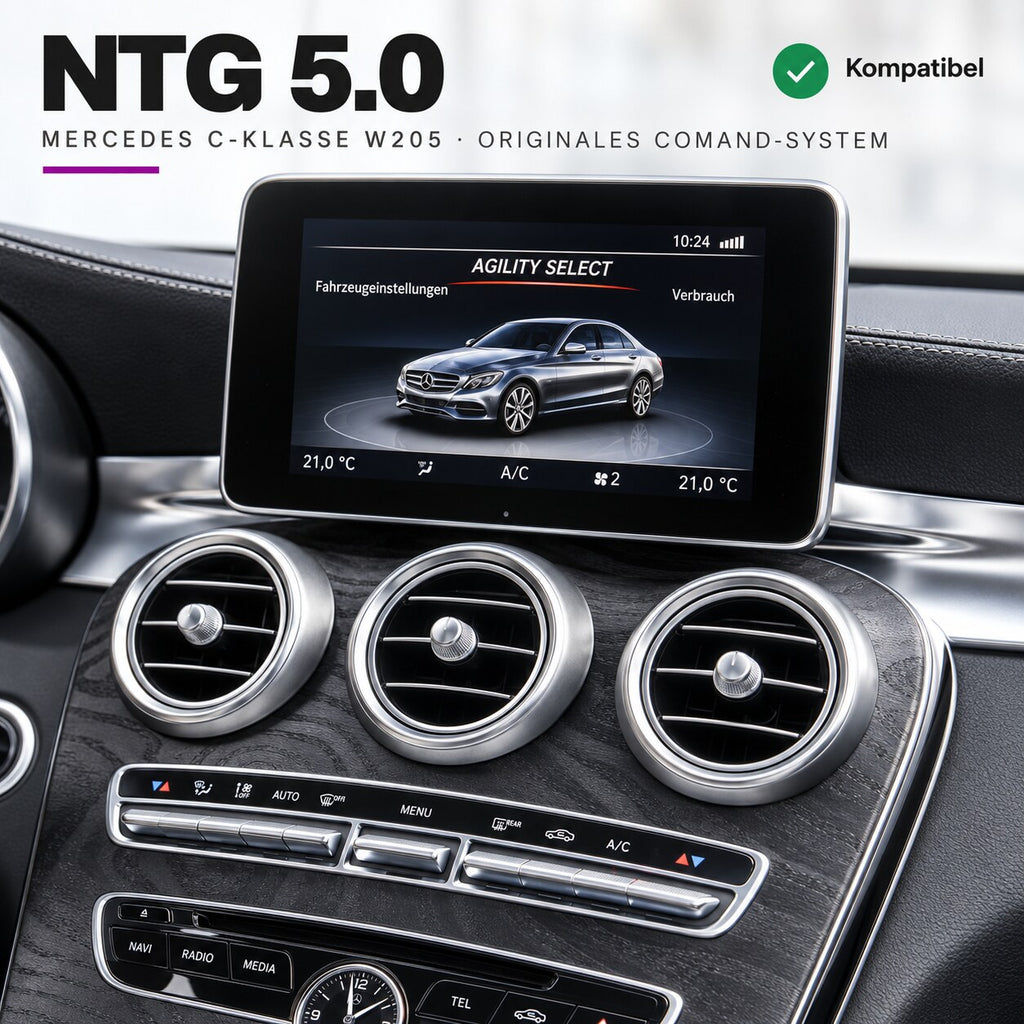 Kompatibel mit Mercedes C-Klasse W205 mit NTG 5.0 COMAND-System