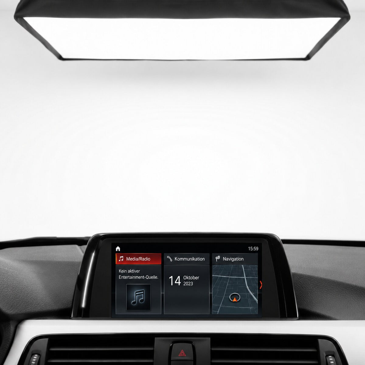 Originales 6,5-Zoll-Display im BMW F30 mit NBT-EVO-Menü – passt für NBT EVO